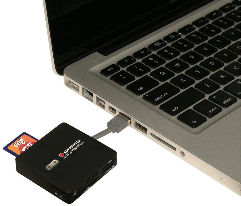 AgfaPhoto AGFA 73-in-1 Card Reader/Writer Compatible with All Versions of SD/HC, Micro SD, CF, XD, MS/Pro Duo and SIM Cards - Image 4